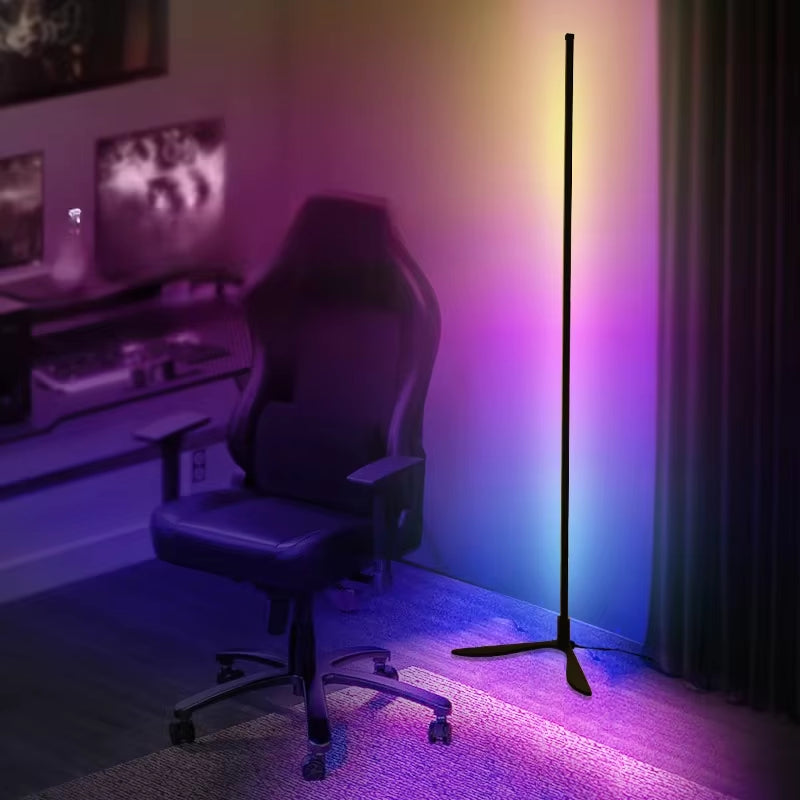 Smart RGB Floor Lamp Three Splicing Stand Mood Lighting LED Lights for Bedroom Game Room Atmosphere Light Living Room Decor