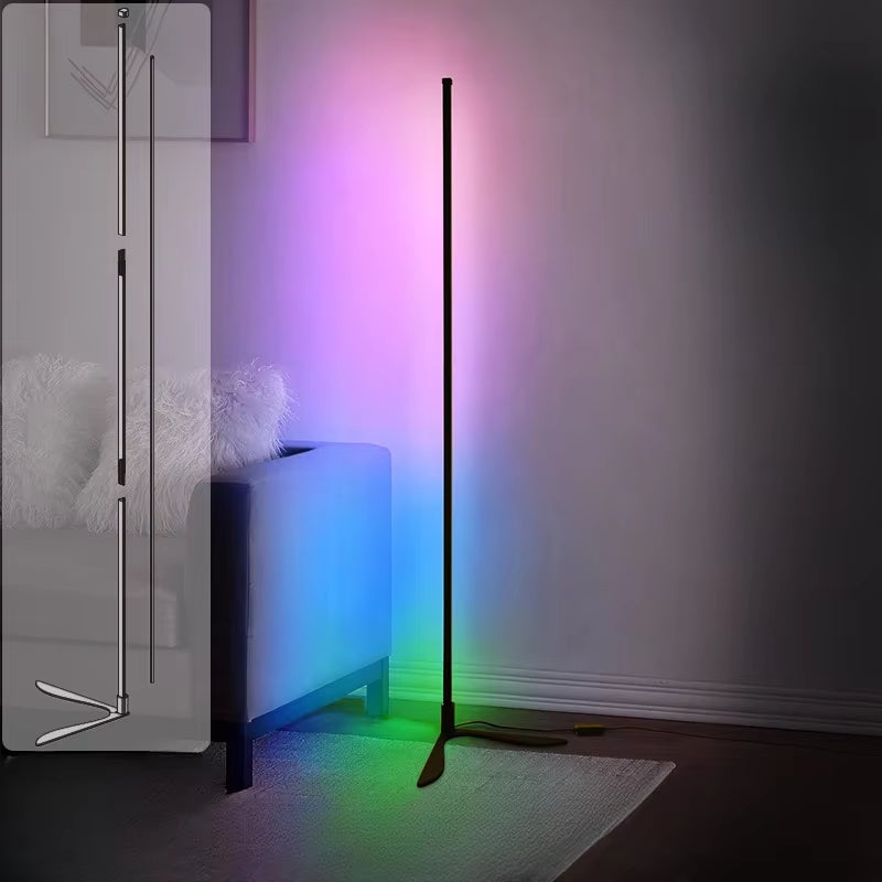 Smart RGB Floor Lamp Three Splicing Stand Mood Lighting LED Lights for Bedroom Game Room Atmosphere Light Living Room Decor